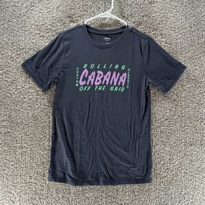 Cabana By Crown & Ivy Shirt Youth Large Gray Short Sleeve Off The Grid Boys Kids